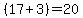%2817%2B3%29=20