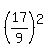 %2817%2F9%29%5E2