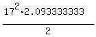 %2817%5E2%2A2.093333333%29%2F2