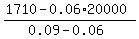 %281710+-+0.06%2A20000%29%2F%280.09-0.06%29