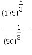 %28175%29%5E%281%2F3%29%2F%2850%29%5E%281%2F3%29