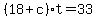 %2818%2Bc%29t=33