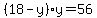 %2818-y%29%2Ay=++56