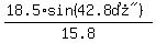 %2818.5%2Asin%28%2242.8%B0%22%29%29%2F15.8