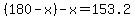 %28180-x%29-x=153.2