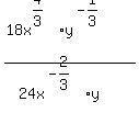 %2818x%5E%284%2F3%29%2Ay%5E%28-1%2F3%29%29%2F%2824x%5E%28-2%2F3%29%2Ay%29