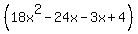 %2818x%5E2-24x-3x%2B4%29