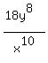 %2818y%5E8%29%2Fx%5E10