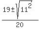 %2819%2B-sqrt%2811%5E2%29%29%2F20