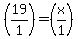%2819%2F1%29=%28x%2F1%29