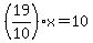 %2819%2F10%29x=10