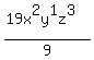%2819x%5E2y%5E1z%5E3%29%2F9