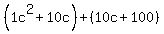 %281c%5E2%2B10c%29%2B%2810c%2B100%29