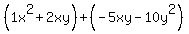 %281x%5E2%2B2xy%29%2B%28-5xy-10y%5E2%29