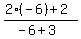 %282%28-6%29%2B2%29%2F%28-6%2B3%29