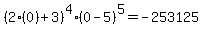 %282%280%29%2B3%29%5E4%2A%280-5%29%5E5=-253125