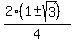 %282%281+%2B-+sqrt%283%29%29%29%2F4+