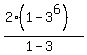 %282%281-3%5E6%29%29%2F%281-3%29