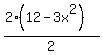 %282%2812-3x%5E2%29%29%2F2