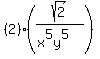 %282%29%28sqrt%282%29%2F%28x%5E5y%5E5%29%29