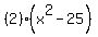 %282%29%28x%5E2-25+%29