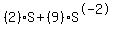 %282%29%2AS%2B%289%29%2AS%5E-2