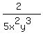 %282%29%2F%285x%5E2y%5E3%29