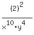 %282%29%5E2%2F%28x%5E10%2Ay%5E4%29+
