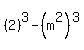 %282%29%5E3-%28m%5E2%29%5E3