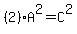 %282%29A%5E2=C%5E2