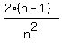 %282%2A%28n-1%29%29%2Fn%5E2
