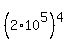 %282%2A10%5E5%29%5E4