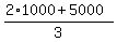 %282%2A1000%2B5000%29%2F3