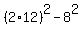%282%2A12%29%5E2-8%5E2