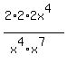 %282%2A2%2A2x%5E4%29%2F%28x%5E4%2Ax%5E7%29