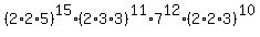 %282%2A2%2A5%29%5E15%282%2A3%2A3%29%5E11%2A7%5E12%2A%282%2A2%2A3%29%5E10