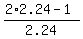 %282%2A2.24-1%29%2F2.24