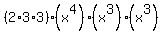 %282%2A3%2A3%29%2A%28x%5E4%29%2A%28x%5E3%29%2A%28x%5E3%29