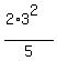 %282%2A3%5E2%29%2F5