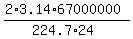 %282%2A3.14%2A67000000%29%2F%28224.7%2A24%29