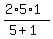 %282%2A5%2A1%29%2F%285%2B1%29