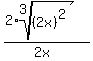 %282%2Aroot%283%2C%282x%29%5E2%29%29%2F%282x%29