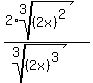 %282%2Aroot%283%2C%282x%29%5E2%29%29%2F%28root%283%2C%282x%29%5E3%29%29