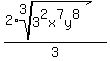 %282%2Aroot%283%2C3%5E2x%5E7y%5E8%29%29%2F3%29