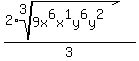 %282%2Aroot%283%2C9x%5E6x%5E1y%5E6y%5E2%29%29%2F3%29