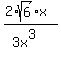 \"%282%2Asqrt%286%29%2Ax%29%2F%283x%5E3%29\"