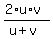 %282%2Au%2Av%29%2F%28u%2Bv%29