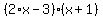 %282%2Ax-3%29%28x%2B1%29