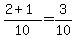 %282%2B1%29%2F10=3%2F10
