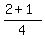 %282%2B1%29%2F4%29